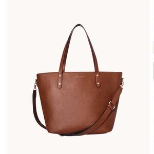 Poppy & Peonies Chestnut Go-Getter Tote